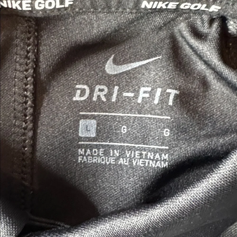 Nike Boys Black Golf Polo Shirt Standard Fit Short Sleeve Dri-Fit Size L NWT